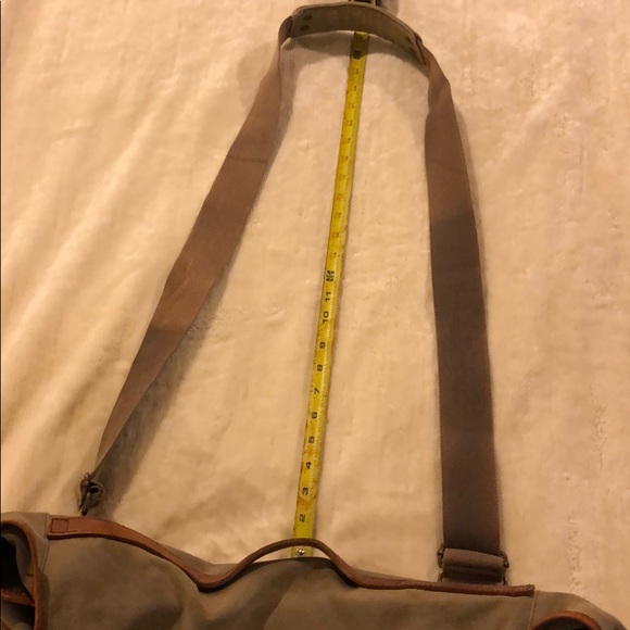 J Crew messenger canvas bag w leather details - Picture 14 of 14